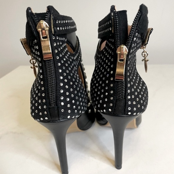 Stiletto Rhinestone Ankle Boots - Picture 7 of 8